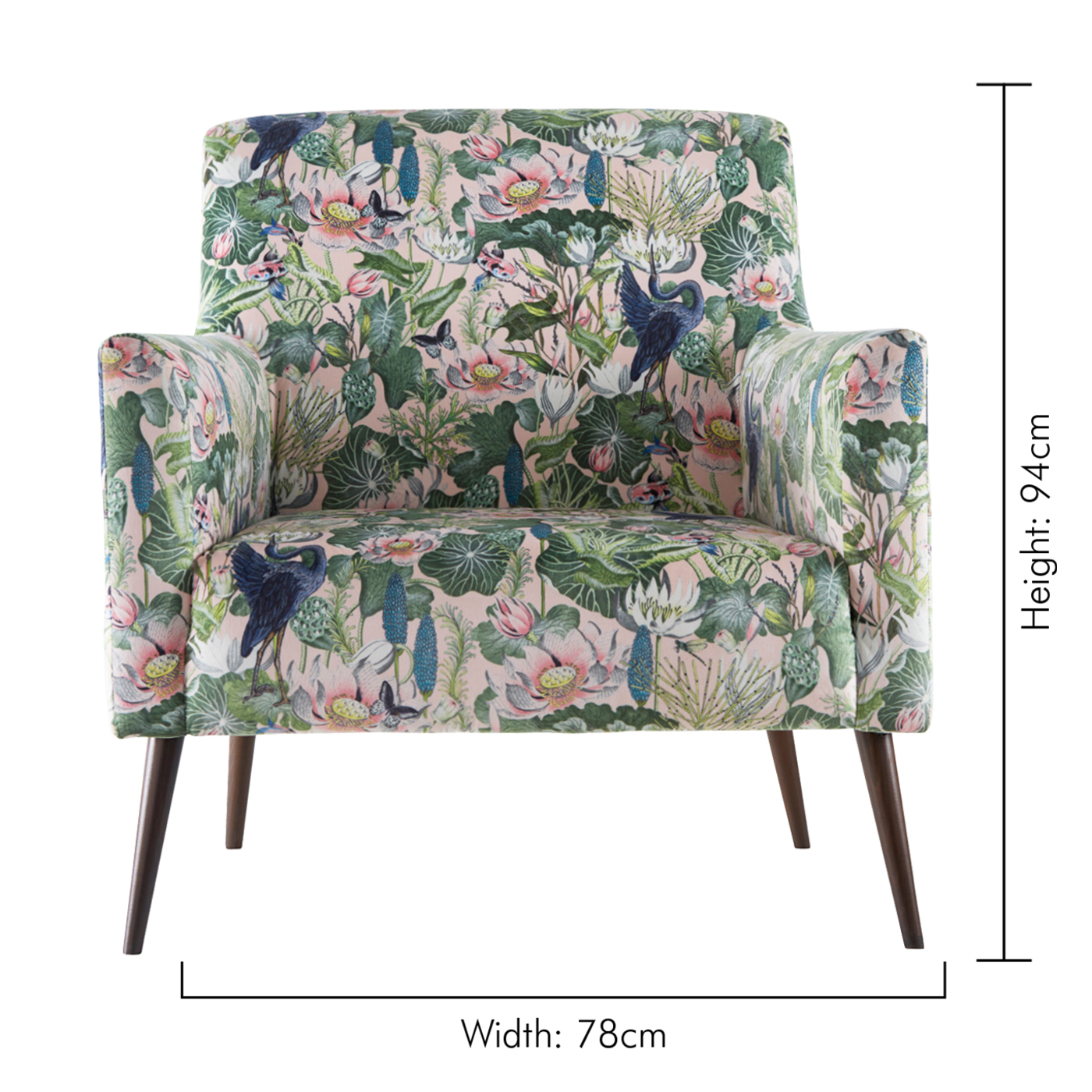 Waterlily Large Armchair Blush Furniture by CNC