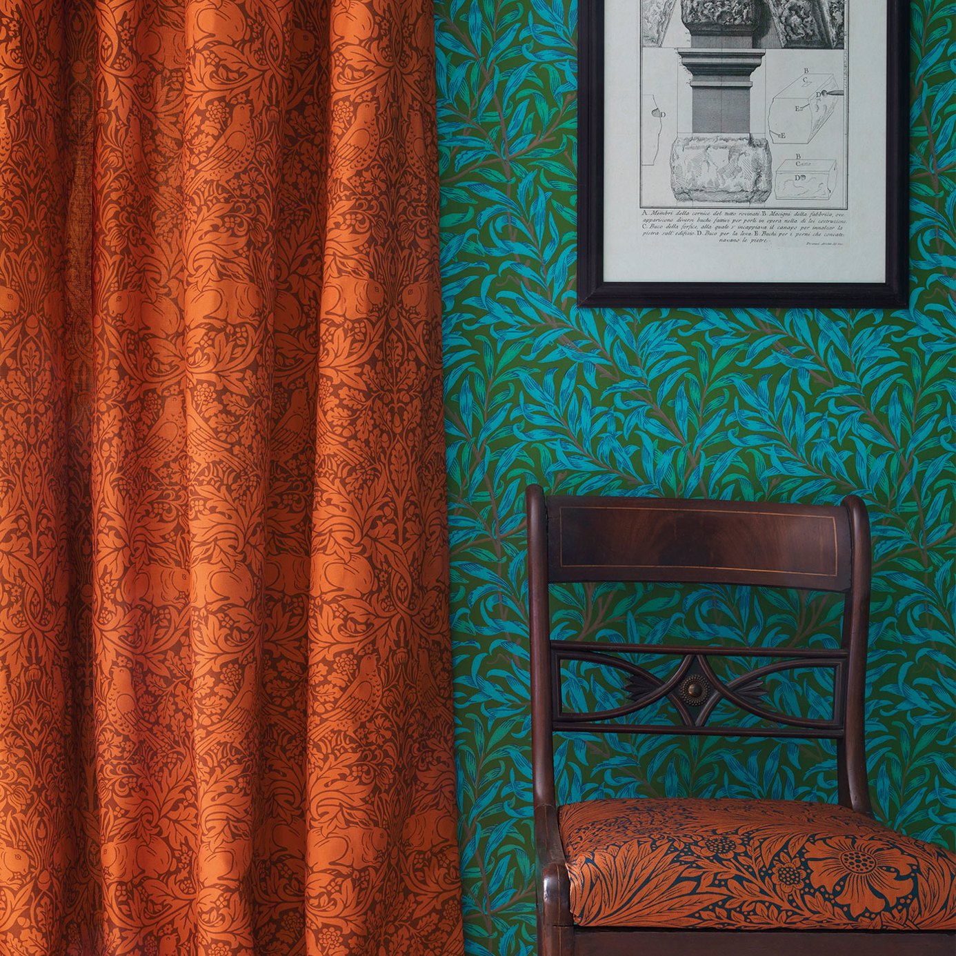 William Morris Willow Bough Fabric