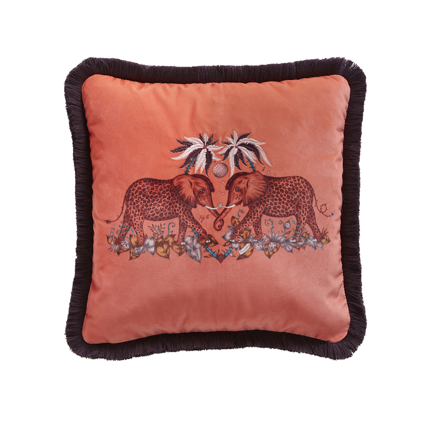 Zambezi 43x43 Square Cushion Flame Bedding by CNC