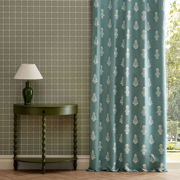 Dabu Lagoon Fabric by Sanderson