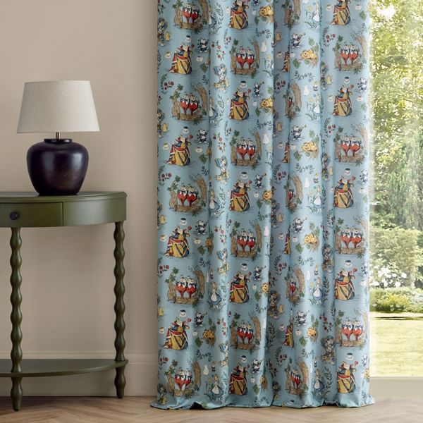 Alice in Wonderland Puddle Blue Fabric by Sanderson