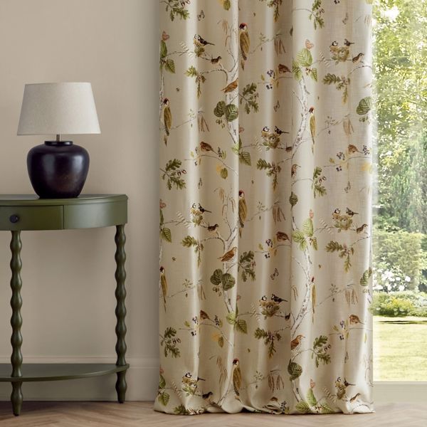 Woodland Chorus Birch/Multi Fabric by Sanderson