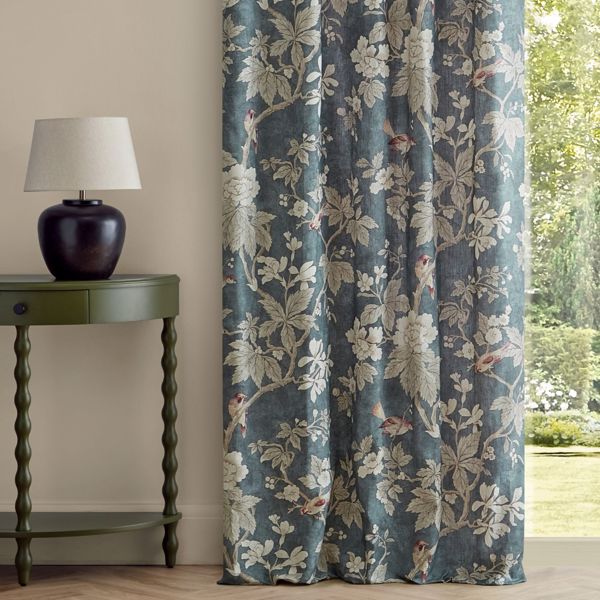 Chiswick grove Indigo Fabric by Sanderson