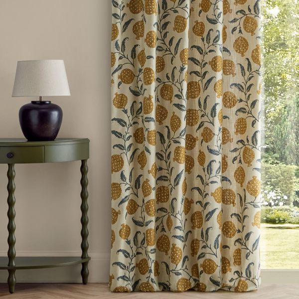 Anaar Woad Fabric by Sanderson
