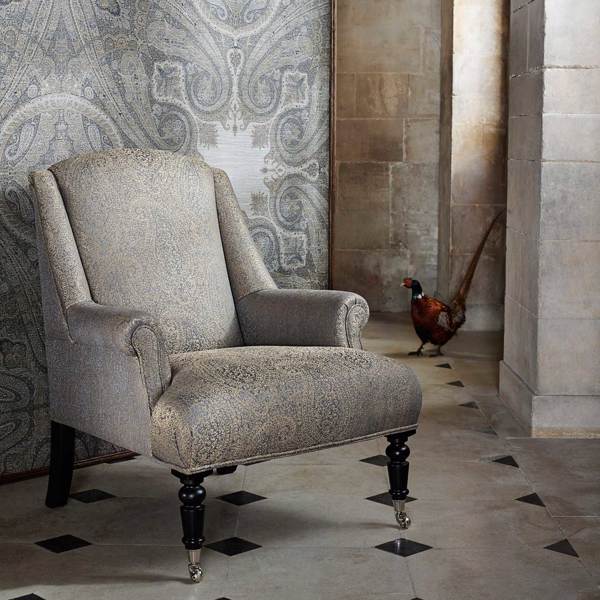Elswick Paisley Sandstone Fabric by Zoffany