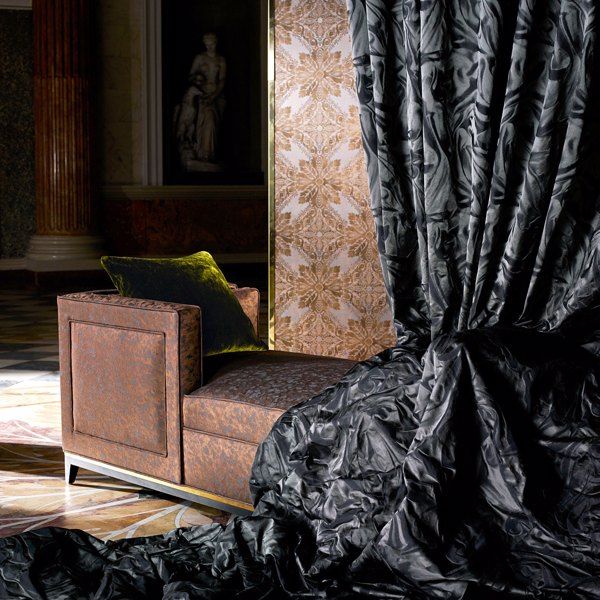 Rouche Anthracite Fabric by Zoffany
