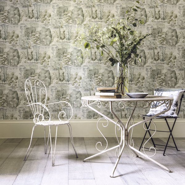 Waterperry Willow/Olive Wallpaper by Sanderson