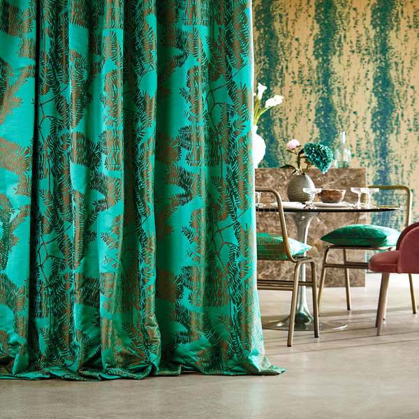 Extravagance Emerald Fabric by Harlequin