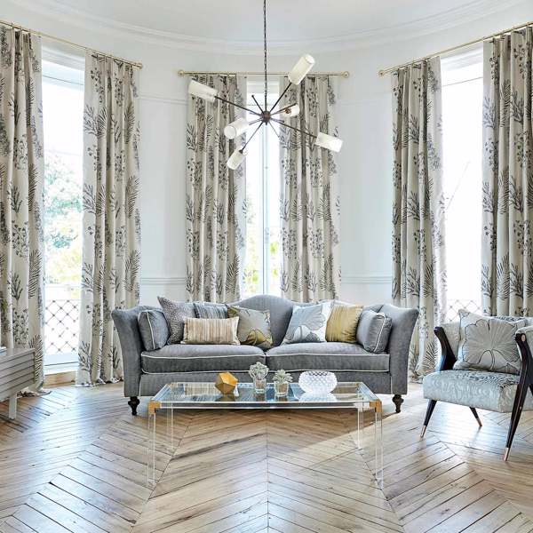 Bespoke Pewter Fabric by Harlequin