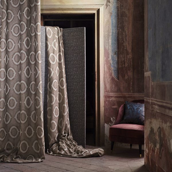 Tallulah Antique Bronze Fabric by Zoffany