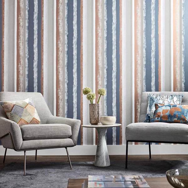 Rene Clay/Chalk Wallpaper by Harlequin