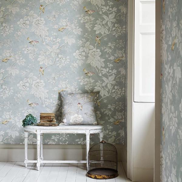 Chiswick Grove Sage Wallpaper by Sanderson