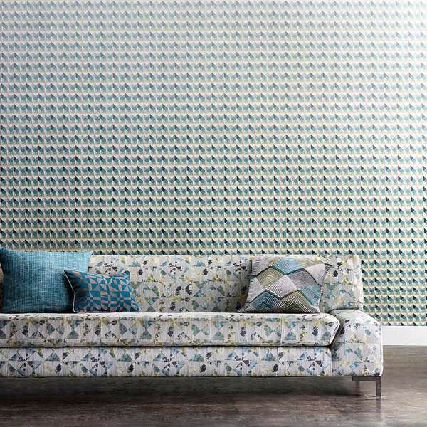 Azor Emerald/Linden Wallpaper by Harlequin