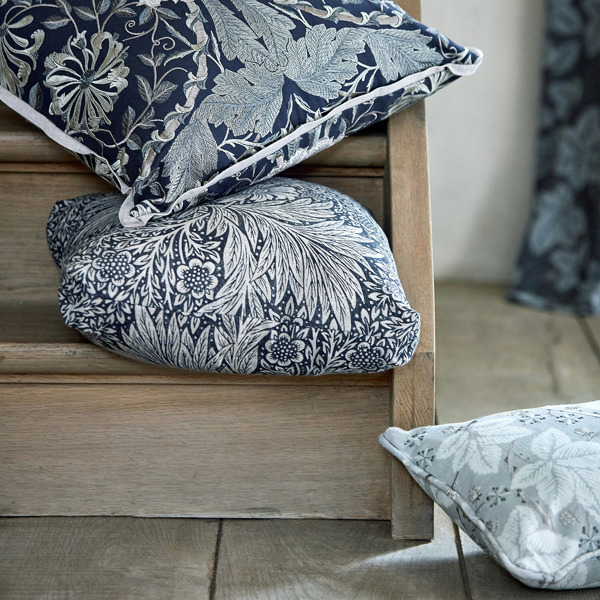 Pure Marigold Print Lightish Grey Fabric by Morris & Co