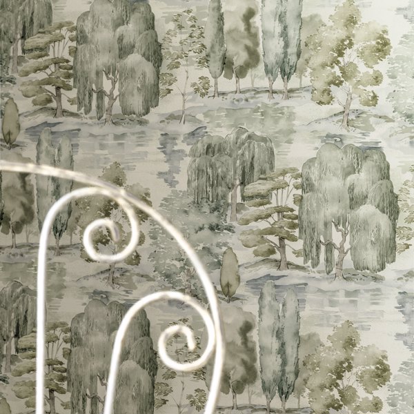 Waterperry Ink/Grey Wallpaper by Sanderson