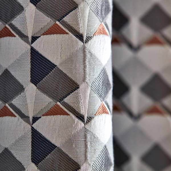 Azor Rust/Slate Fabric by Harlequin