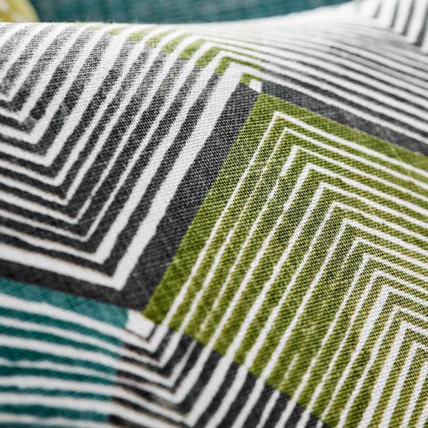 Rhythm Teal / Linden / Charcoal Fabric by Harlequin