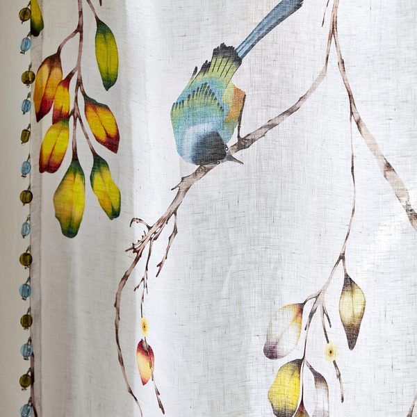 Iyanu Voile Paprika/Kiwi Fabric by Harlequin