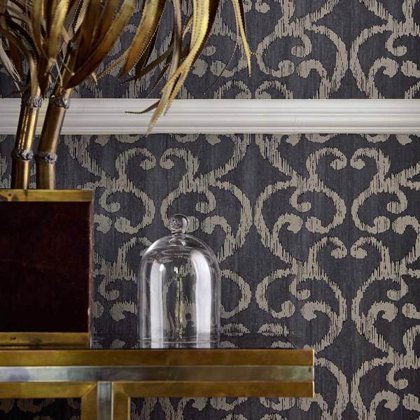 Baroc Pewter Wallpaper by Harlequin