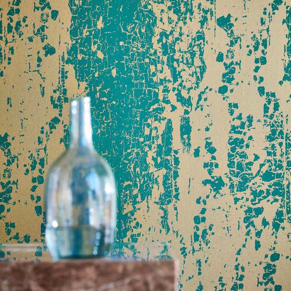 Eglomise Shadow/Champagne Wallpaper by Harlequin