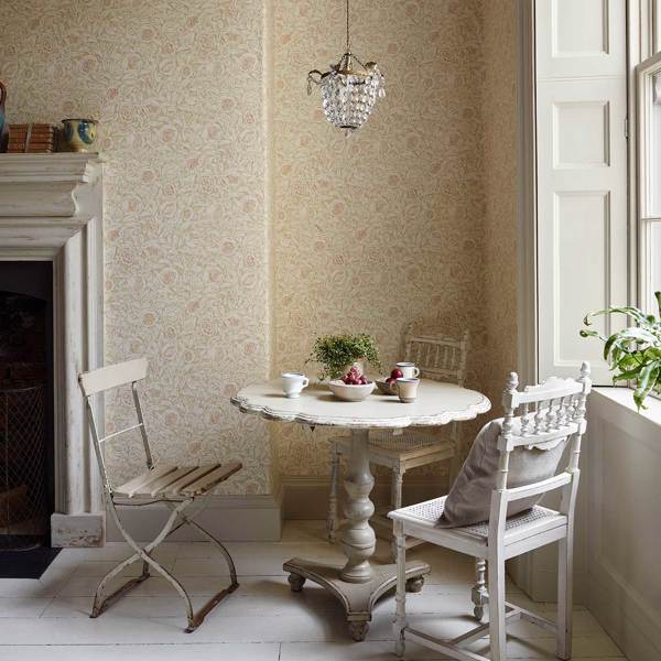 Annandale Wedgwood/Linen Wallpaper by Sanderson