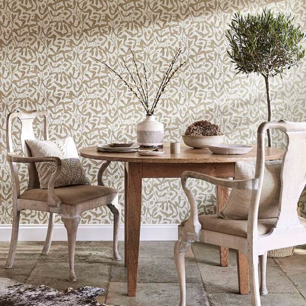 Sycamore Trail Gold Wallpaper by Sanderson
