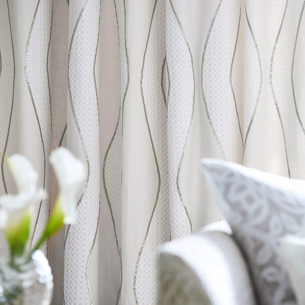 Chime Silver Fabric by Harlequin