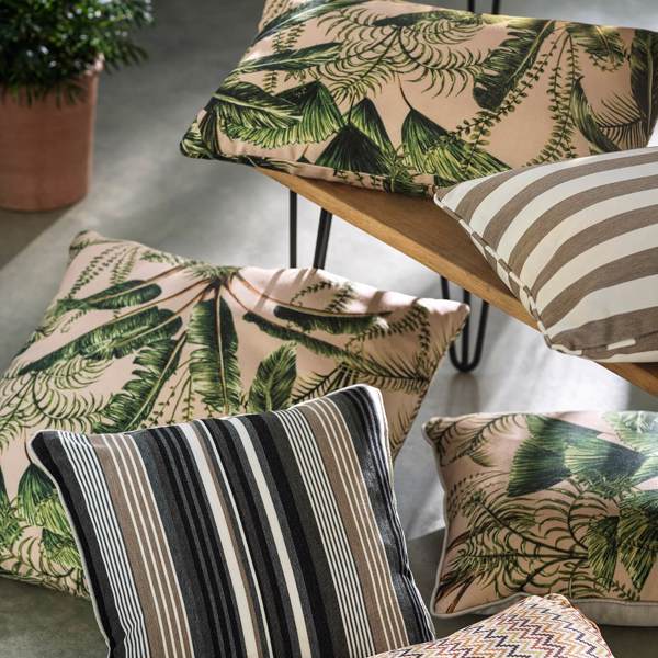 Idro Outdoor Natural Fabric by Clarke & Clarke