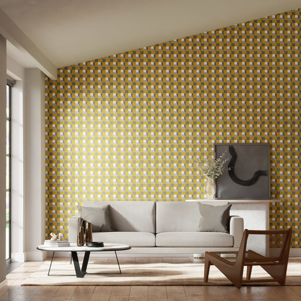 Blocks Nectar/Sketched/Diffused Light Wallpaper by Harlequin