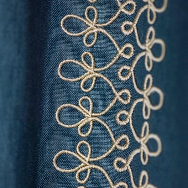 Burnett Stripe Dove Fabric by Sanderson