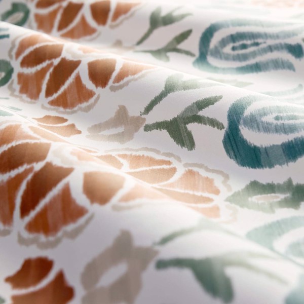 Cassia Spice/Sage Fabric by Clarke & Clarke