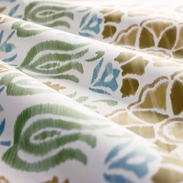 Cassia Seafoam/Mustard Fabric by Clarke & Clarke