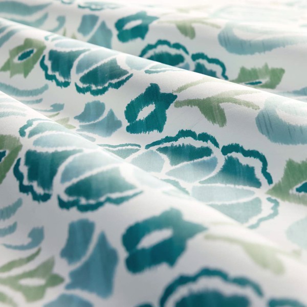 Cassia Peacock/Sky Fabric by Clarke & Clarke