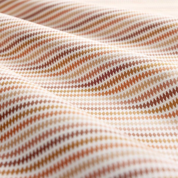 Grove Stripe Spice/Rust/Terracotta Fabric by Clarke & Clarke