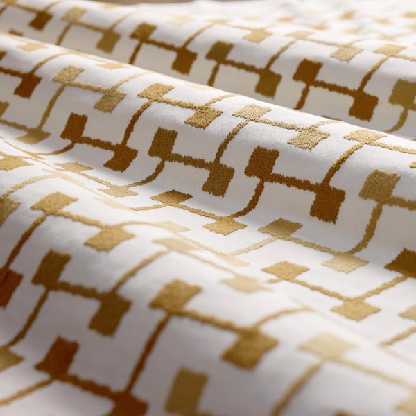Hemlock Mustard Fabric by Clarke & Clarke