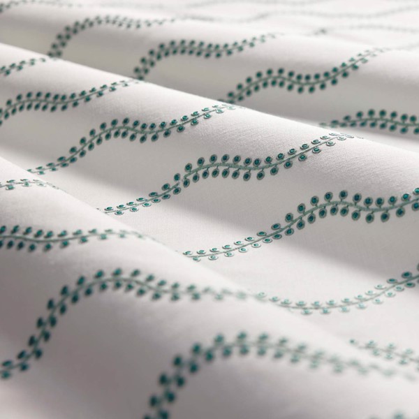 Woburn II Peacock Fabric by Clarke & Clarke