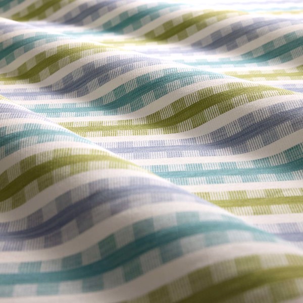 Willowbourne Periwinkle/Aqua/Lime Fabric by Clarke & Clarke