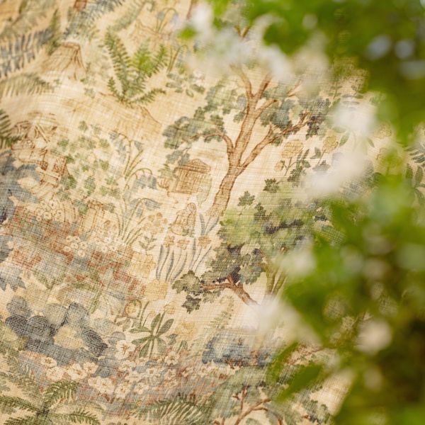 The Stumpery Outdoor Fern Fabric by Sanderson
