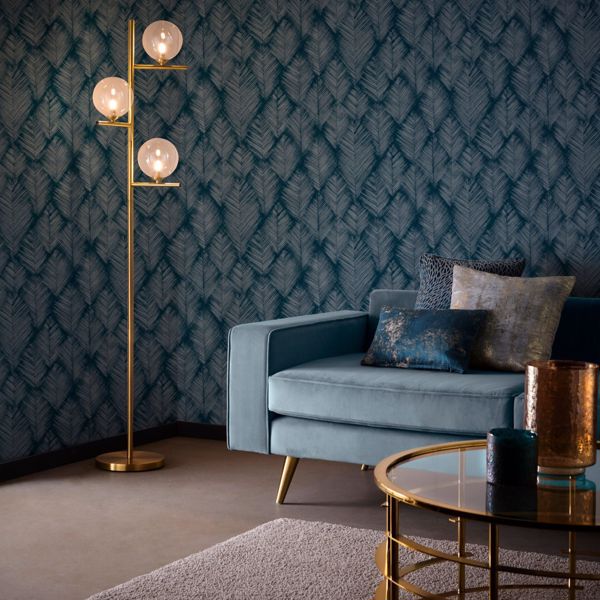 Folius Midnight Wallpaper by Clarke & Clarke