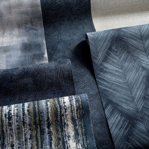 Marmor Midnight Wallpaper by Clarke & Clarke