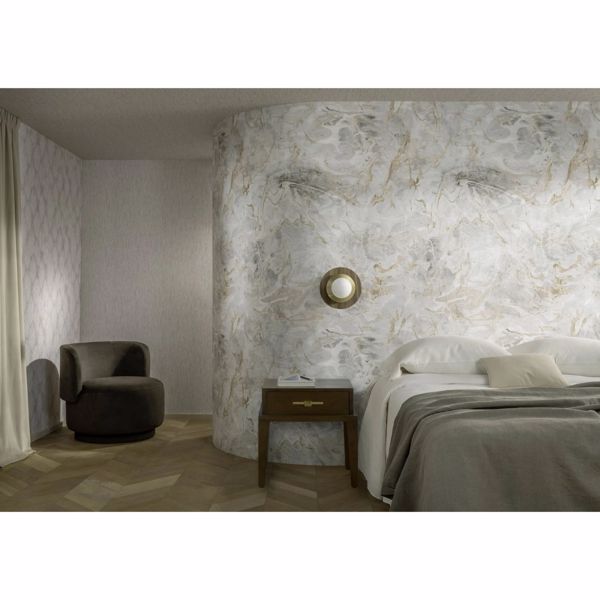 Asper Pebble Wallpaper by Clarke & Clarke