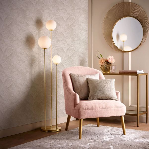 Silvan Gilver Wallpaper by Clarke & Clarke