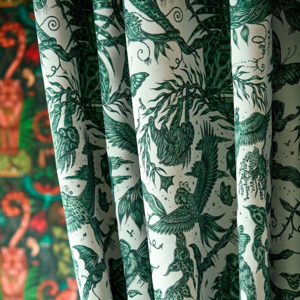 Bosque Dreams Jacquard Seafoam Fabric by Clarke & Clarke