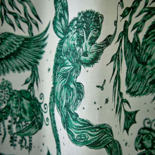 Bosque Dreams Jacquard Seafoam Fabric by Clarke & Clarke