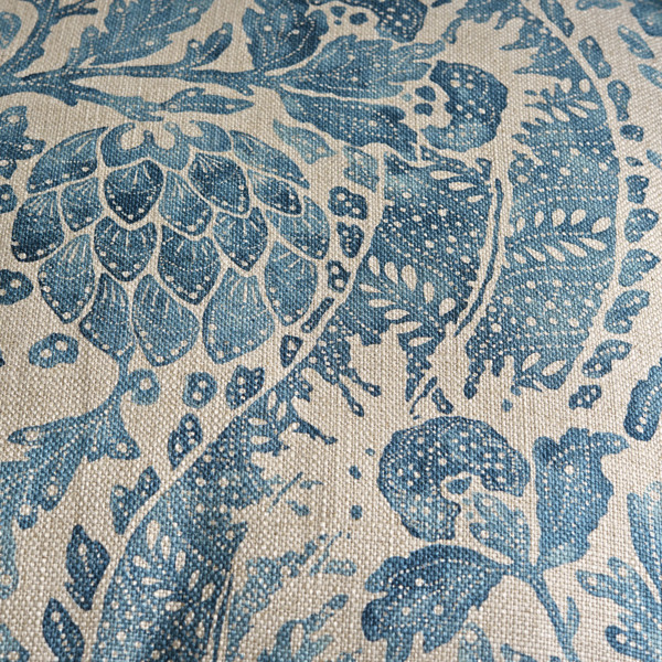 Cochin Charcoal/Rust Fabric by Zoffany