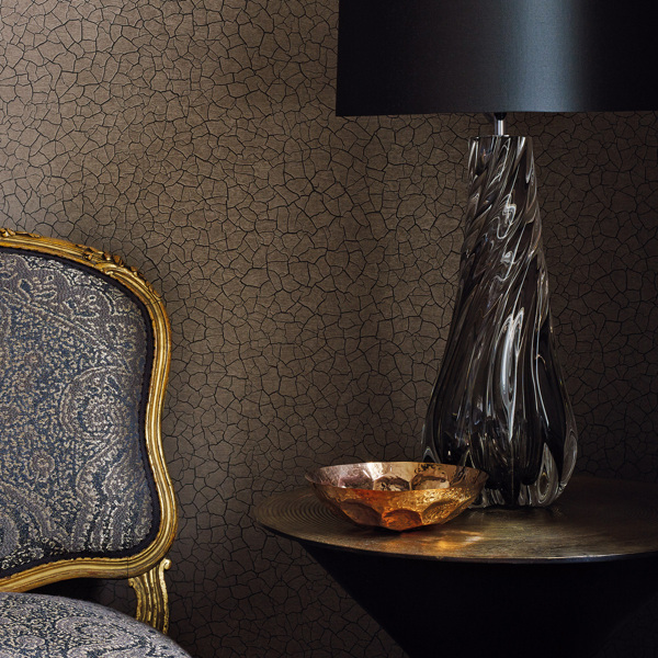 Cracked Earth Bronze Wallpaper by Zoffany