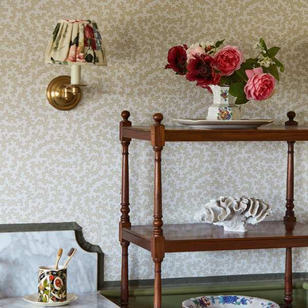 Truffle Flax Wallpaper by Sanderson