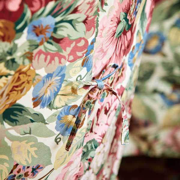 Rose And Peony Red Fabric by Sanderson