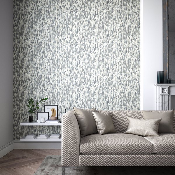 Fade Slate/Pearl Wallpaper by Harlequin