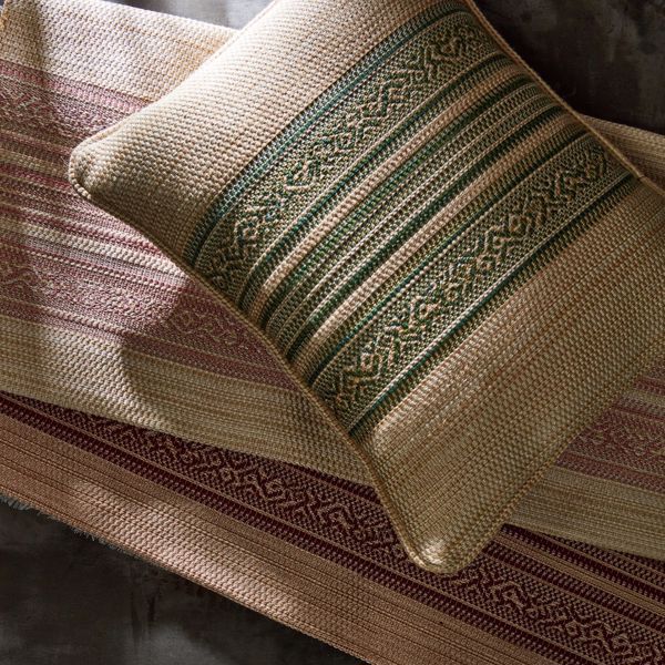 Hanover Stripe Amber Fabric by Zoffany